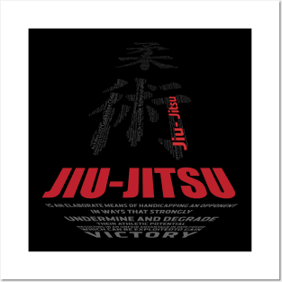 Jiu-jitsu tech word art Posters and Art